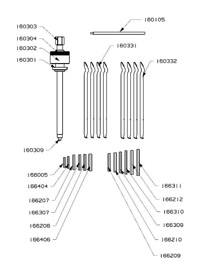JUEGO FORZA EXTRACTOR DE RODAMIENTOS DE BOLAS SERIE 1600-3